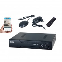 Digital Video Recorder AKU 16 canale HD FULL HD 4 MP 2K 1080P, audio video H264 iesire internet cu vizualizare pe telefon mobil tableta si desktop